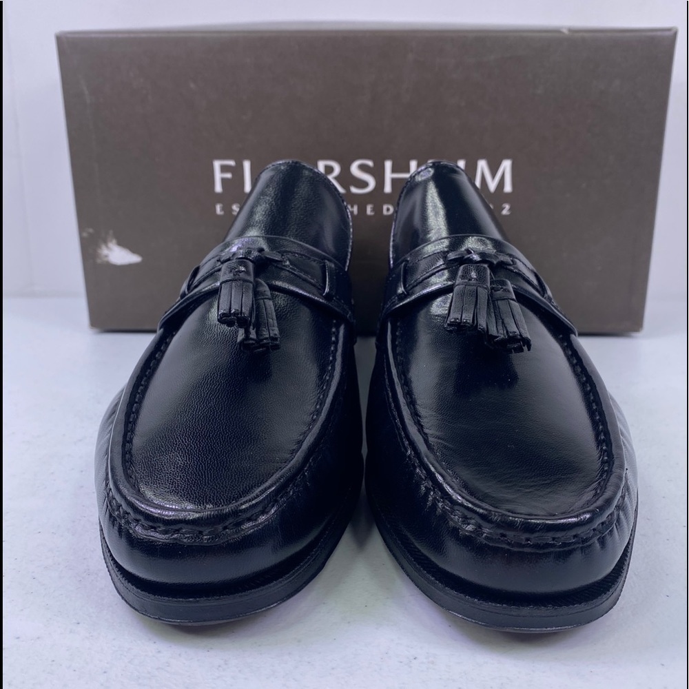 Florsheim Como Moc Toe Tassle Loafer Black Shoes - Picture 13 of 13